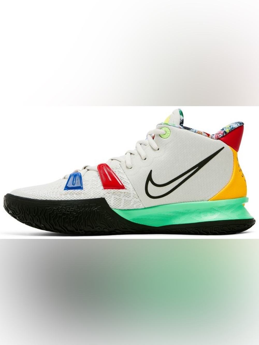 Nike Kyrie 7 “Visions” Basketball Shoes 2021 | White Multi-Color | Men’s Size 10 - Picture 3 of 14
